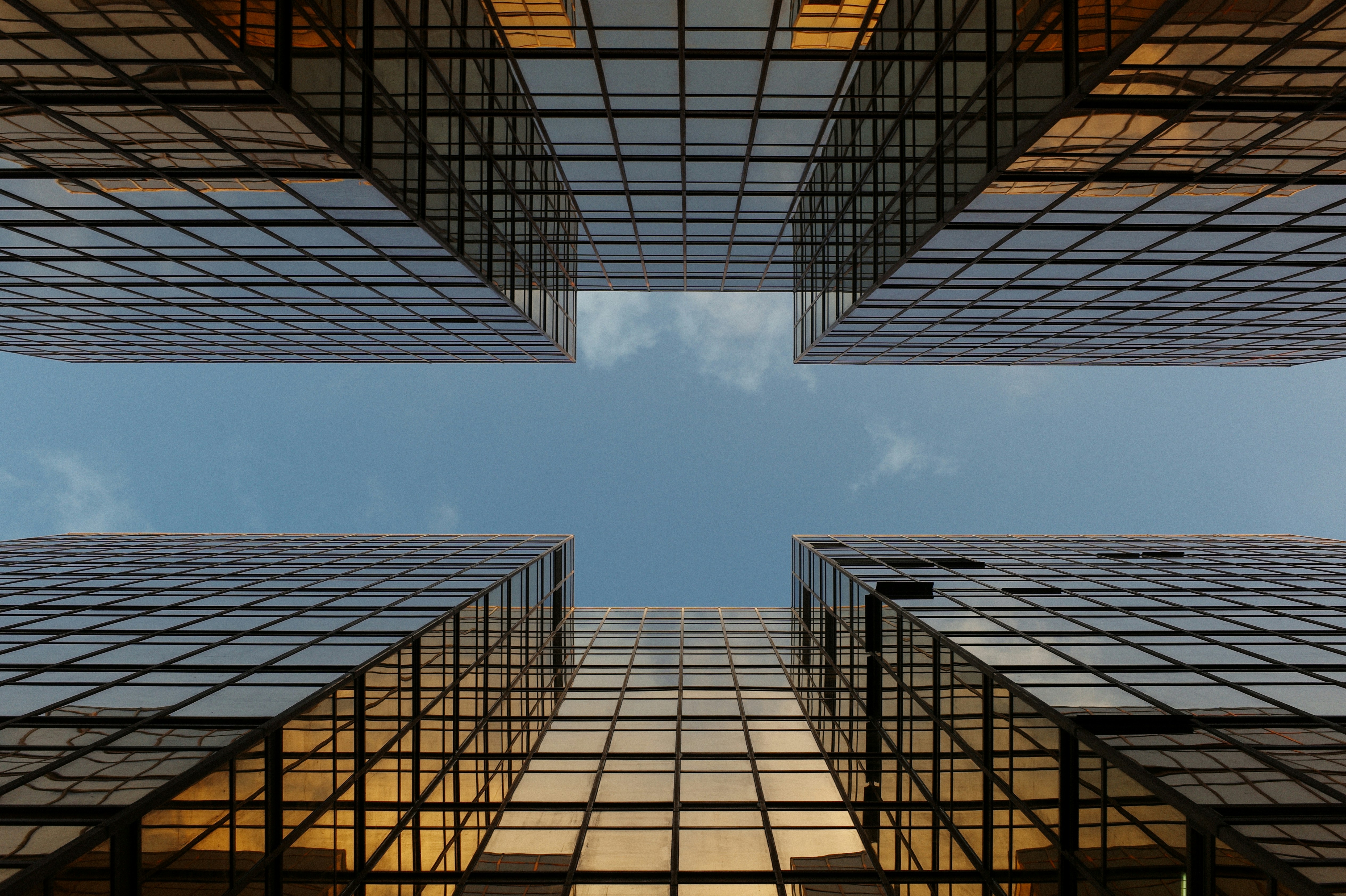 Communications tower at night